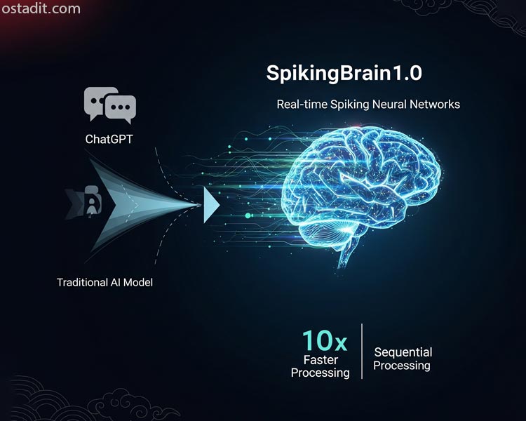 SpikingBrain1.0 هوش مصنوعی مغز مانند چینی، سریع تر از ChatGPT