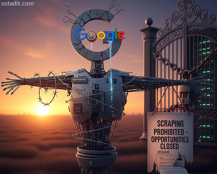 بسته شدن فرصت شغلی Google Anti Scraper؛ رویکرد جدید گوگل علیه اسکرپرها