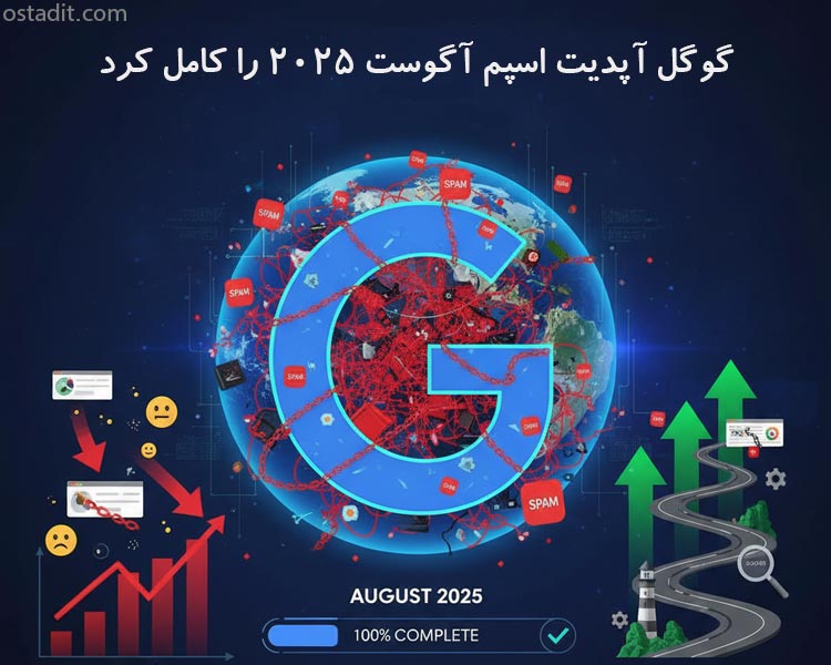 گوگل آپدیت اسپم آگوست ۲۰۲۵ را کامل کرد — بررسی تأثیرات و راهکارها