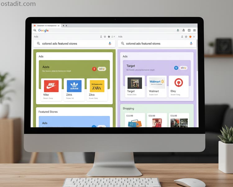 Google و Bing در آزمایشات جدید: رنگ بندی تبلیغات و بخش «فروشگاه های ویژه»