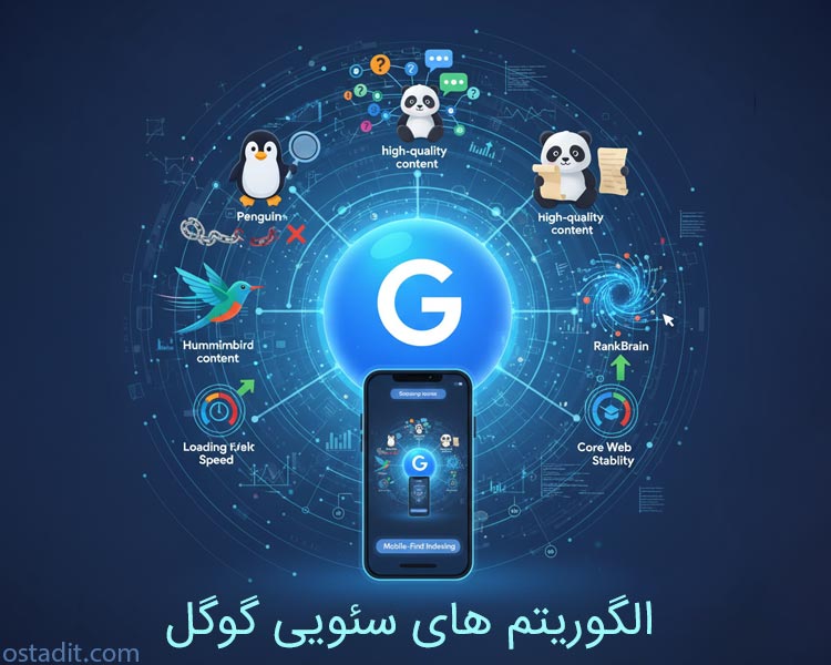 الگوریتم های سئو گوگل: 11 الگوریتم سئو و رتبه بندی در 2025