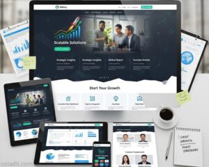 پلن 4 طراحی سایت شرکتی ۳