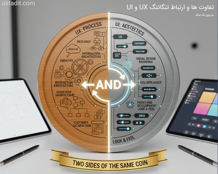 تفاوت ها و ارتباط تنگاتنگ UX و UI: دو روی یک سکه
