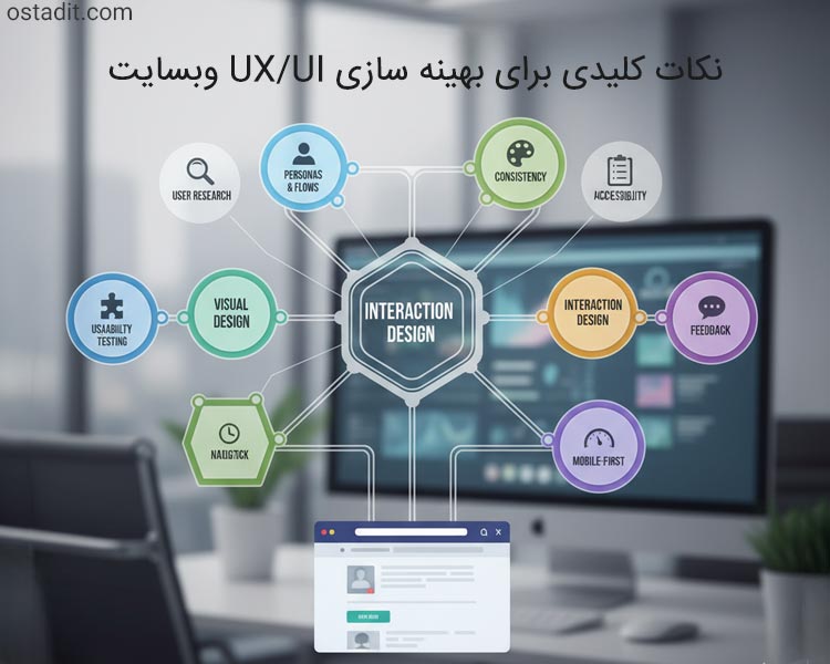نکات کلیدی برای بهینه سازی UX/UI وبسایت