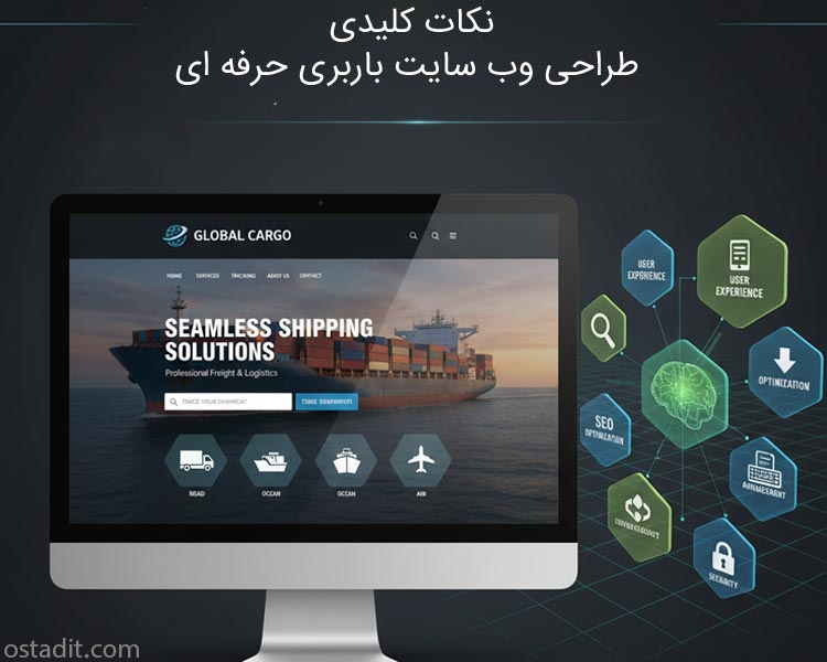 نکات کلیدی در طراحی وب سایت باربری حرفه ای