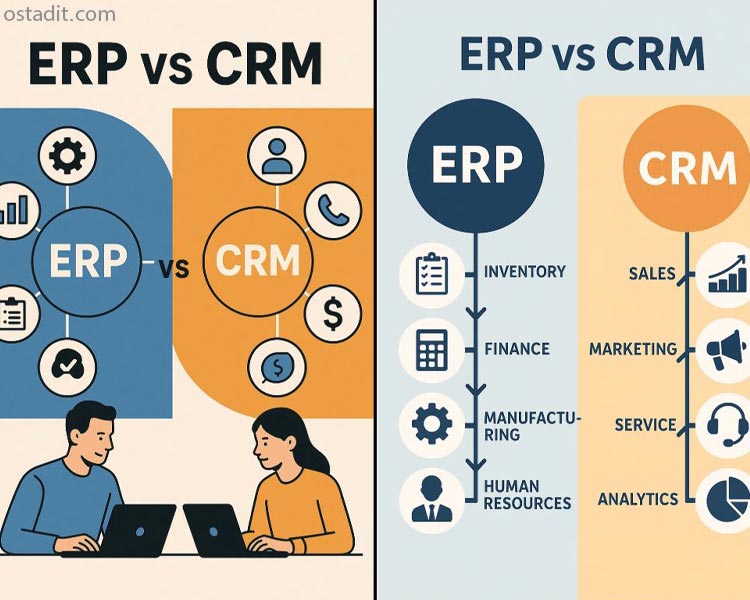 تفاوت اصلی ERP و CRM در چیست؟