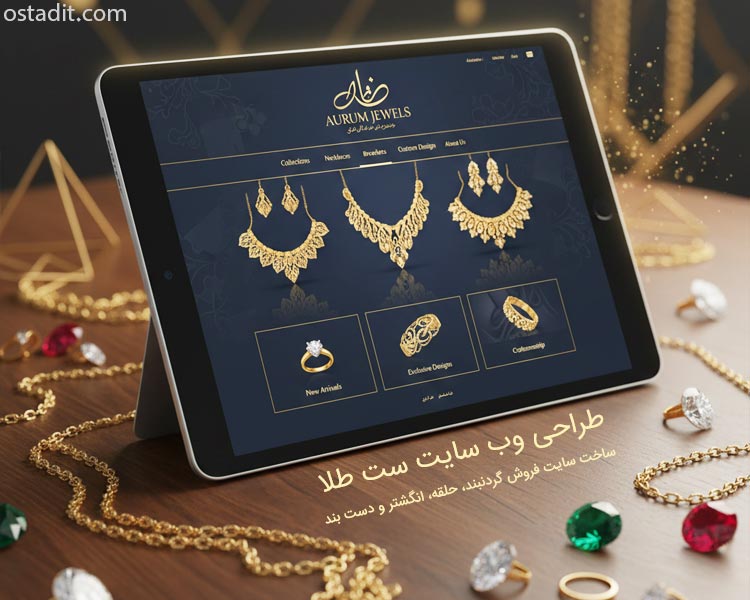 چرا طراحی وب سایت فروش طلا و جواهرات یک سرمایه گذاری هوشمندانه است؟