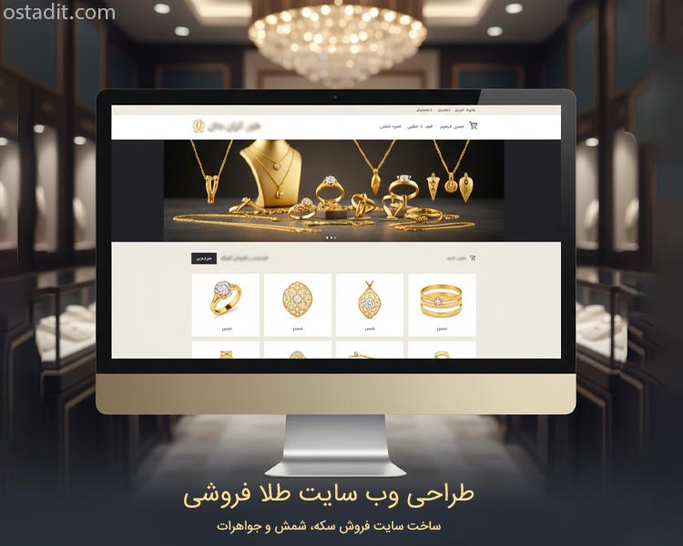 طراحی وب سایت فروش طلا، سکه، شمش، جواهرات و زیورآلات: راهنمای 0 تا 100
