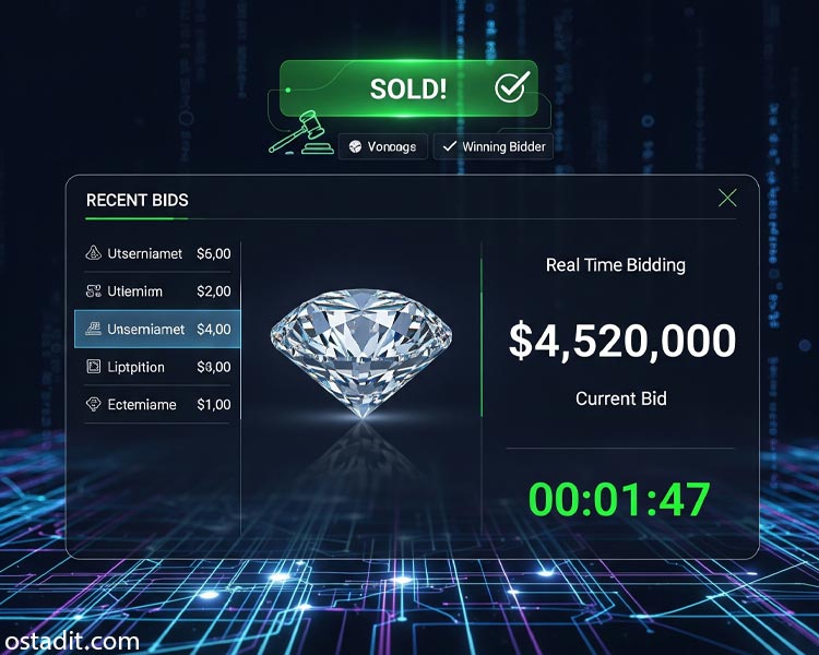 طراحی وب سایت مزایده: راهنمای جامع، فنی و سئو شده برای حراجی آنلاین موفق