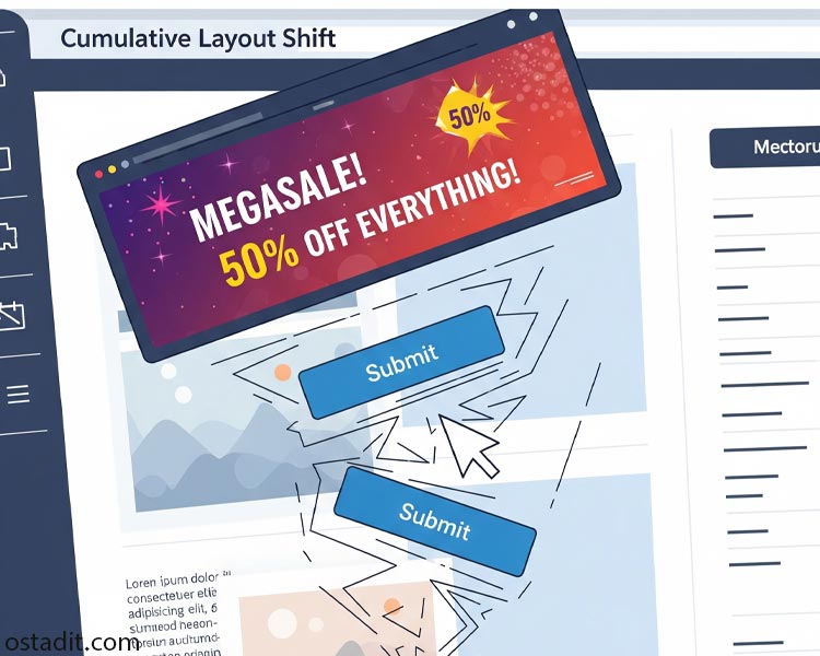 عوامل اصلی ایجاد CLS بالا (مجرمان جابجایی)