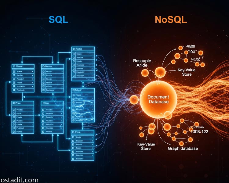 انواع پایگاه داده: SQL در برابر NoSQL