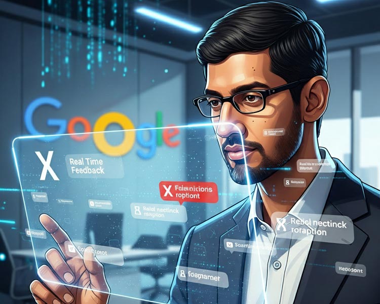 نظارت سوندار پیچای بر X: مدیرعامل گوگل چگونه با عرضه محصول، نظرات را می سنجد؟