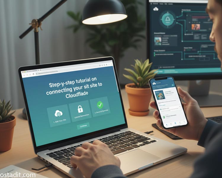 آموزش گام به گام اتصال سایت به کلودفلر