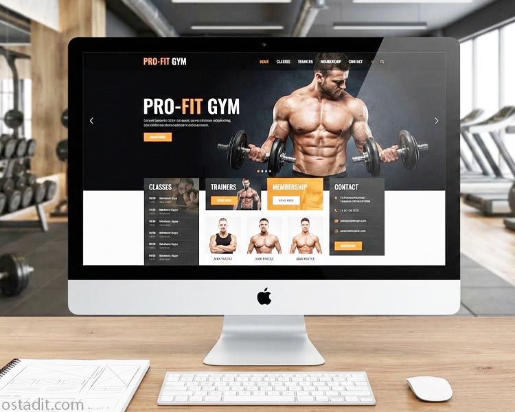 طراحی وب سایت باشگاه ورزشی پرورش اندام: راهنمای جامع ساخت پلتفرم آموزش آنلاین و مربیگری