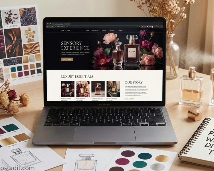 نکات ظاهری و رابط کاربری (UI/UX) سایت عطر