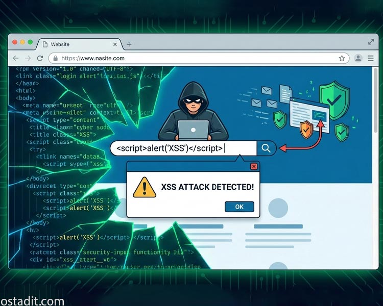 حملات XSS چیست؟ | راهنمای جامع، تخصصی و عملی برای جلوگیری از تزریق اسکریپت