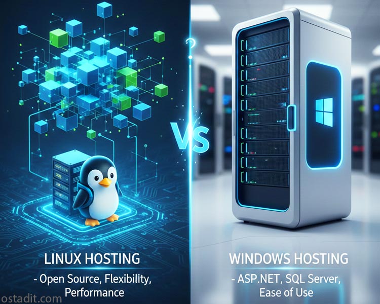تفاوت هاست لینوکس و ویندوز از نگاه فنی