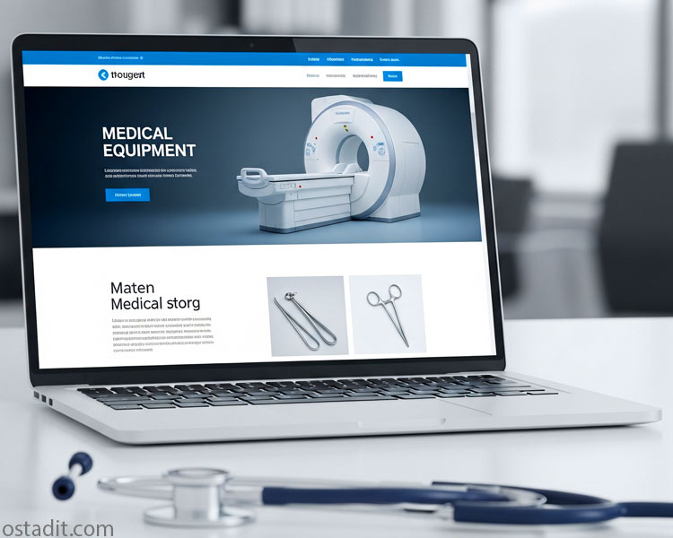نمونه های موفق طراحی وب سایت تجهیزات پزشکی